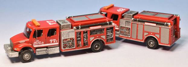 N Scal 60s and later Fire Station 3D Printed 
